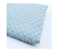 Soft Denim Fabric Stylish Ripped Hole Fabric Material for Sewing Clothing Design, Shirts, Jeans 150 cm in Width(Color:Light Blue)