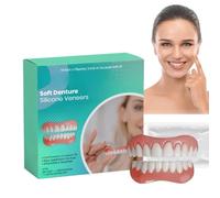Soft Denture Reline Kit,Silicone Reline Denture Set,False Teeth Set,Veneers Snap in Teeth,Denture Silicone Reline Kit,Clip in Veneers Teeth,Dentures False Teeth,Snap on Veneers Teeth Upper & Lower