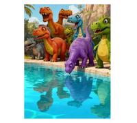 Soft Dinosaur Themed Fleece Throw Blanket For Kids Boys Girls Cozy Warm Animal Print Bedding Grease (B)