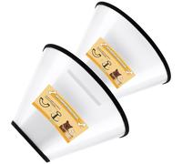 Soft Dog Cone Collar, 2 PCS in Similar Sizes Dog Neck Cones after Surgery, Comfortable Buster Collars for Dog Cat, Adjustable Cone for Dogs