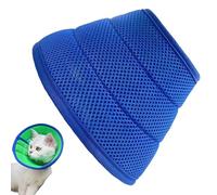 Soft Dog Cone Collar,Adjustable Breathable Recovery Buster Collars for Dogs and Cats,Neck Recovery Collar for Pets，Soft, Comfortable Dog Cone with Protective Edge(Blue, M, 30-35CM)