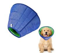 Soft Dog Cone Collar for Dogs After Surgery, Adjustable Breathable Neck Recovery Collar for Pets,Cone for Dogs Prevent Licking, Buster CoLLars For Small Pet with Soft Protect Edge (Blue,S)