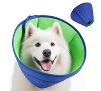 Soft Dog Cone Collar for Dogs After Surgery, Prevent Licking with Dog Bath Brush,Adjustable Neck Recovery Collar for Pets, for Small Dogs with Soft Protect Edge