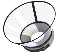 Soft Dog Cone Collar, Sponge Core Dog Donut Collar, Inflatable Dogs Collars after Surgery Alternative, Transparent Buster Collars for Dogs Prevent Licking,Breathable Recovery Neck Cones (Grey, Size 8)