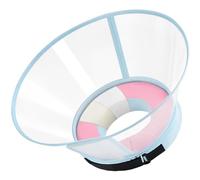 Soft Dog Cone Collar, Sponge Core Dog Donut Collar, Inflatable Dogs Collars after Surgery Alternative, Transparent Buster Collars for Dogs Prevent Licking,Breathable Recovery Neck Cones (Pink, Size 3)