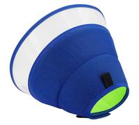 Soft Dog Cone for Surgery Recovery, Elizabethan Collar for Dogs and Cats, Adjustable Neck Support, Breathable Mesh Design, M Size, Blue-Green