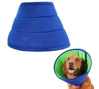 Soft Dog Cone Recovery Collars & Cones After Surgery for Medium Comfy Ecollars to Stop Licking, Adjustable, Dog Ecollars for Recovery Plastic Extra Large Pet Recovery Collars (Blue, L(38-44cm))