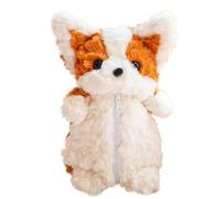 Soft Dog Cosmetic Bag, Multi-Purpose Storage for Makeup Pens Accessories Travel-Friendly Corgis Pencil Case Soft Short Plush Fabric Storage