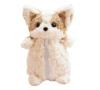 Soft Dog Cosmetic Bag, Multi-Purpose Storage for Makeup Pens Accessories Travel-Friendly Corgis Pencil Case Soft Short Plush Fabric Storage