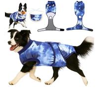 Soft Dog Surgery Recovery Suit for Female/Male Spay/ Neuter, Bandana Set Included, E-Collar Cone Alternative to Stop Licking Wounds, Large Dogs Onesie Full Body Surgical Suits, Medical Pet Bodysuit, L