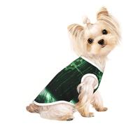 Soft Dog T-shirt Small Pet Vest Breathable Mesh, Matrix Code Digital Art Print Cute Pet Tank Top Puppy Shirt for Dogs Cats Summer Clothes Large