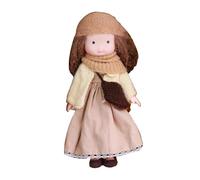 Soft Doll - Cute Rag Doll, Plush Toy, Fall Theme Collectible, Handmade Dress Accessory | Style Fabric Figure For Christmas Halloween Thanksgiving Friends Family