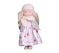 Soft Doll - Cute Rag Doll, Plush Toy, Fall Theme Collectible, Handmade Dress Accessory | Style Fabric Figure For Christmas Halloween Thanksgiving Friends Family