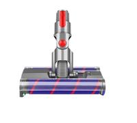Soft Double Roller Brush Floor Head，Compatible for Dyson，V7 V8 V10 V11 V15 Vacuum Parts Electric Floor Head with Green Headlights Accessori
