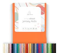 Soft Dream Fitted Sheet 80 x 160 cm Orange - 100% Combed Cotton Jersey - Premium Quality - Fitted Sheet for Cot Junior Bed - OekoTex Certified - Made in EU - 80 x 160 cm Orange