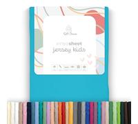Soft Dream Fitted Sheet 80 x 160 cm Turquoise - 100% Combed Cotton Jersey - Premium Quality - Fitted Sheet for Children's Bed Junior Bed - OekoTex Certified - Made in EU - 80x160cm Turquoise