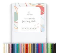 Soft Dream Fitted Sheet, 80 x 160 cm, White, 100% Combed Cotton Jersey, Premium Quality, Fitted Sheet for Cot, Junior Bed, OekoTex Certified, Made in EU, 80 x 160 cm, White