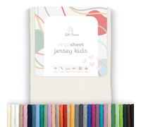 Soft Dream Fitted Sheet 80 x 180 cm Natural Colors - 100% Combed Cotton Jersey - Premium Quality - Fitted Sheet for Toddler Bed Junior Bed - Oeko-Tex Certified - Made in the EU - 80 x 180 cm Natural