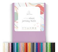 Soft Dream Fitted Sheet 80 x 180 cm Purple - 100% Combed Cotton Jersey - Premium Quality - Fitted Sheet for Cot Junior Bed - OekoTex Certified - Made in EU - 80 x 180 cm Purple