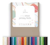 Soft Dream Fitted Sheet, 90 x 200 cm, Cappuccino - 100% Combed Cotton Jersey - Premium Quality - Fitted Sheet for Children's Bed Junior Bed - OekoTex Certified - Made in the EU - 90x200cm Cappuccino