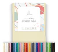 Soft Dream Fitted Sheet, 90 x 200 cm, Cream - 100% Combed Cotton Jersey - Premium Quality - Fitted Sheet for Children's Bed Junior Bed - OekoTex Certified - Made in the EU - 90x200cm Cream