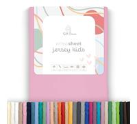 Soft Dream Fitted Sheet, 90 x 200 cm, Pink - 100% Combed Cotton Jersey - Premium Quality - Fitted Sheet for Children's Bed Junior Bed - OekoTex Certified - Made in the EU - 90x200cm Pink