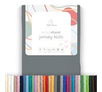 Soft Dream Fitted Sheet - Single, Double - 28 Colours - 100% Cotton Jerse (80 x 160 cm, Anthracite)