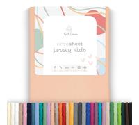 Soft Dream Jersey Cotton Fitted Sheet 80x63 cm for Children's Bed | Peach | 20 cm mattress pocket for mattresses up to 15 cm | 150 g/m² | 100% combed cotton jersey | OEKO-TEX Standard 100