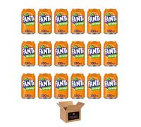 Soft Drinks Variety Pack Cans - Coca Cola Zero Sugar, Diet Coke, Sprite Lemon Lime, Fanta Orange, Dr Pepper Fizzy Drinks | For Pub Party & Family Sharing - (Cans 18 pack- 330ml, Fanta Orange)
