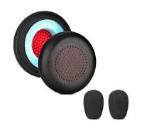 Soft Durable Earpads Microphone Foam Windshield for Noise Isolation Compatible with HC5 HC6 Headset Earmuff Ear Cover