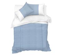 Soft & Durable Striped Duvet Cover Set with Pillowcases Sweet Dreams Blue Double