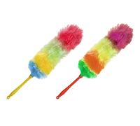 Soft Dusting Brush - Pack of 2 - Flexible Cleaning Dusters - Rainbow Duster Cleaner