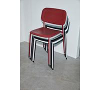 Soft Edge 45 Chair Black - Fall red Hay - HAY SOFT EDGE P45 SCHW ROT