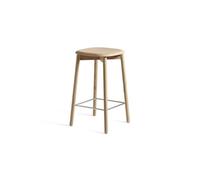 Soft Edge 82 Bar Stool H65 Oak/Stainless Steel