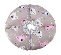 Soft Edge Circle Pet Cat Protection Collar, Healing Neck Protection Antibite Safty Collar, Cats Dogs After Surgery Lightweight Comfortable Cotton (Coffee)
