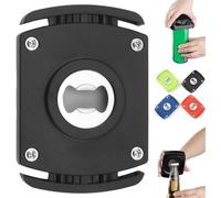 Soft Edge Soda Can Opener,Drop Top Can Opener,Beer Can Opener,Can Cutter Top Remover,Handheld Safety Manual Can Opener,Smooth Edge Effortless Rip and Sip Opener,Pulls The Top Off (Black)
