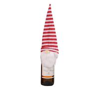 Soft eDoll Wine Bottle Holder - Cute Knitted Wine Bottle Cover - Christmas Dining Table - Party Decoration - Interior Decoration - for Long Time - Soft and Comfortable, O2-32 Red And White Stripes, Se
