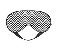Soft Eye Mask for Sleeping Double Sided Zig Zag Stripe Print Versatile Yoga Camping Soft Sleep Mask