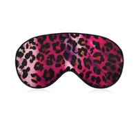 Soft Eye Sleeping Mask, Hot Pink Tie Dye Leopard Cheetah Print Sleep Mask, Night Cover Unisex Comfortable Party Game