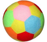 Soft Fabric Ball Cotton Football with Chiming Bell Indoor/outdoor Soft Sponge Foam Soccer Ball Kids Sensory Toy Plush Activity Toy