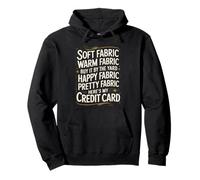Soft Fabric By The Yard Sewing Machine Quilting Themed Pullover Hoodie