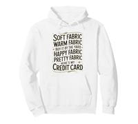 Soft Fabric By The Yard Sewing Machine Quilting Themed Pullover Hoodie