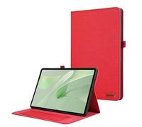 Soft Fabric Flip Stand Tablet Case Suitable For Huawei Matepad 12X Air 2024 BKY-W00 12inch Folio Protective Case(Red,MatePad 12x)