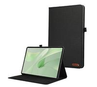 Soft Fabric Flip Stand Tablet Case Suitable For Huawei Matepad 12X Air 2024 BKY-W00 12inch Folio Protective Case(Black,MatePad 12x)