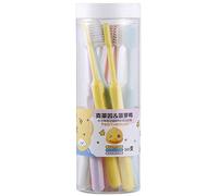 Soft Family Toothbrush, Travel Toothbrush for Sensitive Teeth Cleaning Toothbrush | Compact Multicolor Round Handle Oral Care Family Set Bathroom Accessories for Men