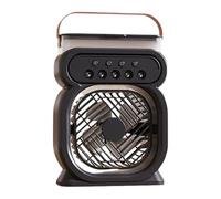 Soft Fan, Water Mist Fan, Portable Air Conditioning Fan with Mist, Adjustable 3 Wind Speeds, 450 ml Water Tank Cooling with Handle for Sleeping, Working