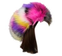Soft Faux Headband For Fashionable Women And Trendy Youth Arm Warmer Multicolored Faux Furry Headband