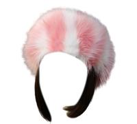 Soft Faux Headband for Fashionable Women and Trendy Youth Arm Warmer Multicolored Faux Furry Headband
