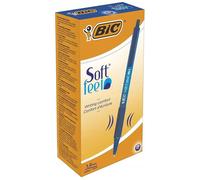 Soft Feel Ballpoint Pen Blue (12pcs) BIC Top Quality