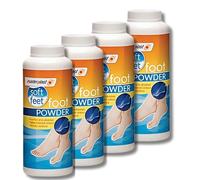 Soft Feel Foot Powder - Ultimate Foot Odour Eliminator Talc for Stinky Feet, 170g Pack of 4 - Soothes, Refreshes, and Keeps Feet Soft and Fresh All Day Long. Ideal for Active Lifestyles